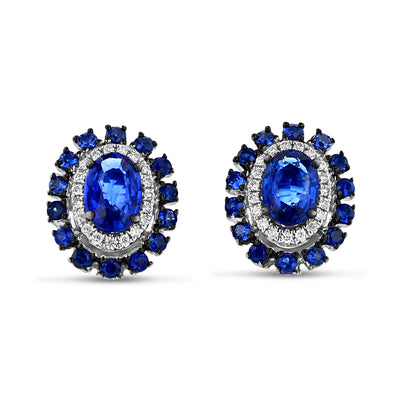 JewelersClub Blue Diamond Earrings for Women Sterling Silver – Premium  Heart-Shaped Blue Diamond Studs – Hypoallergenic Sterling Silver Stud  Earrings for Women with Secure Push-Back Closure - Walmart.com